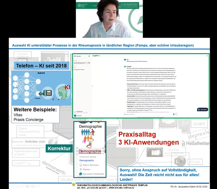 Screenshot Vortrag ,,Auswahl KI unterst&uuml;tzter Prozesse"