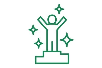 Icon ,,Jubelnder Mensch"