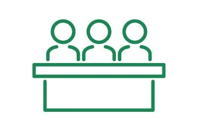 Icon ,,Drei Menschen sitzend"